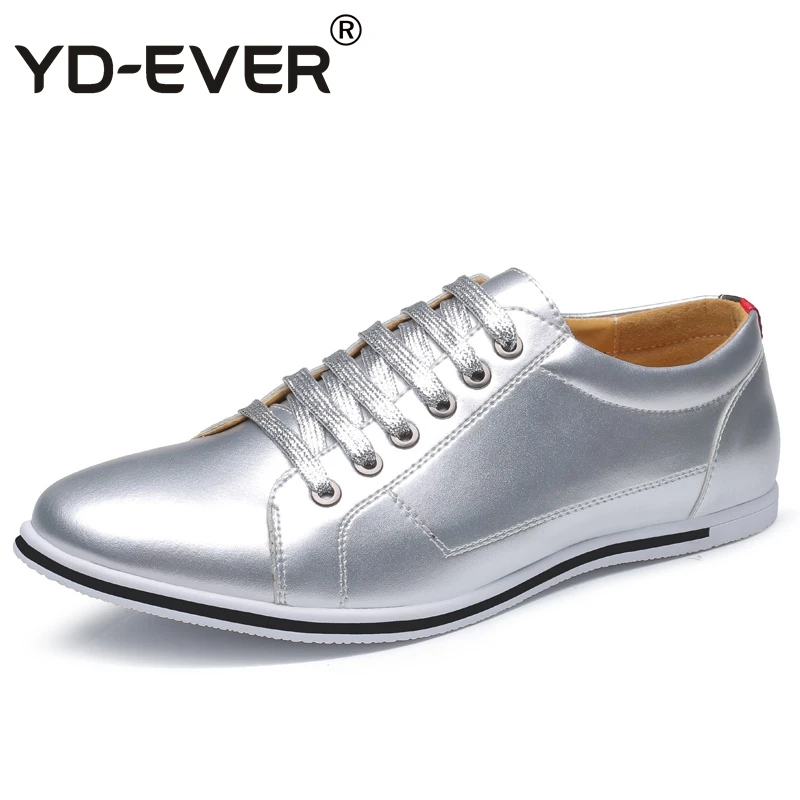 YD EVER Leather British Style Luxury Shoes Man Casual Shoes Men