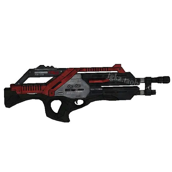

3D Paper Model Firearms Mass Effect M76 Rifle 1:1 DIY Simulation of A Substantial Proportion of Dead In The Fan