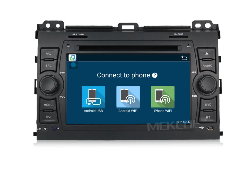 Clearance MEKEDE M518 Quad core Android7.1 Car GPS DVD player for Toyota Prado 120 2004-2009 Radio Audio support 4G Lte wifi bluetooth MIC 13