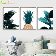 Pineapple Wall Art Canvas Painting scenery Wall Painting Banana Leaf Canvas Art Print Posters And Prints Wall Pictures Unframed banana leaf tassel hanging painting wall decor print