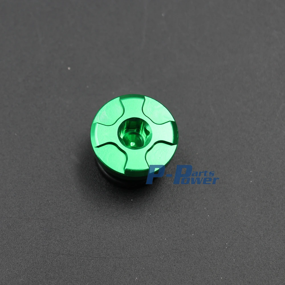 CNC Aluminum Engine Timing Oil Filter Cap Oil Plug For Kawasaki KX250 KX250F KX450F KLX450R KFX450R Dirt Bike Motocross Off Road
