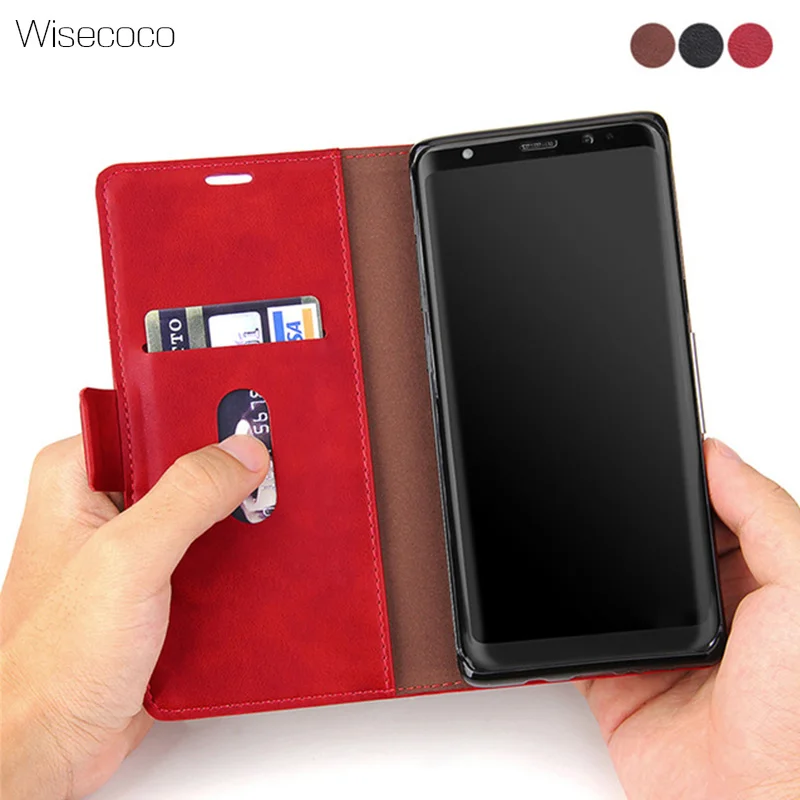 

Note8 Phone Cases For Samsung Galaxy Note 8 Case Luxury Leather Kickstand Flip Protective Cover For Galaxy 8 Not 8 Wallet Case