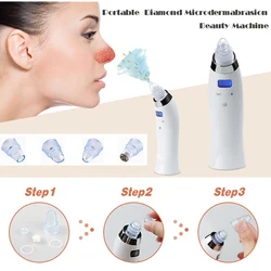 Electric Vacuum Suction Blackhead Acne Remover Facial Cleansing Pore Cleaner Comedo Microdermabrasion Blackhead Suction Machine Electric Vacuum Suction Blackhead Acne Remover Facial Cleansing Pore Cleaner Comedo Microdermabrasion Blackhead Suction Machine