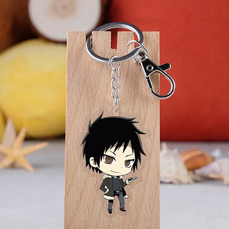 Аниме DuRaRaRa! 3way противостояние брелок мультфильм Цифры DRRR Орихара Izaya акриловое кольцо для ключей