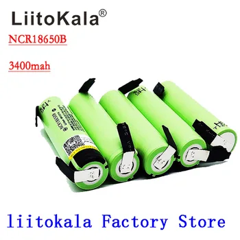 

Liitokala 100% New Original NCR18650B 18650 3.7v 3400mah Lithium Rechargeable Battery Welding Nickel Sheet batteries