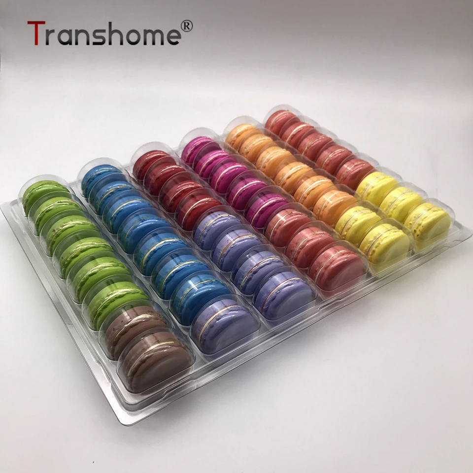 

Transhome Cupcake Stand 48/50 Holes Macaron Blister Packaging Box Macarons Display Tray Birthday Party Wedding Decoration Tools