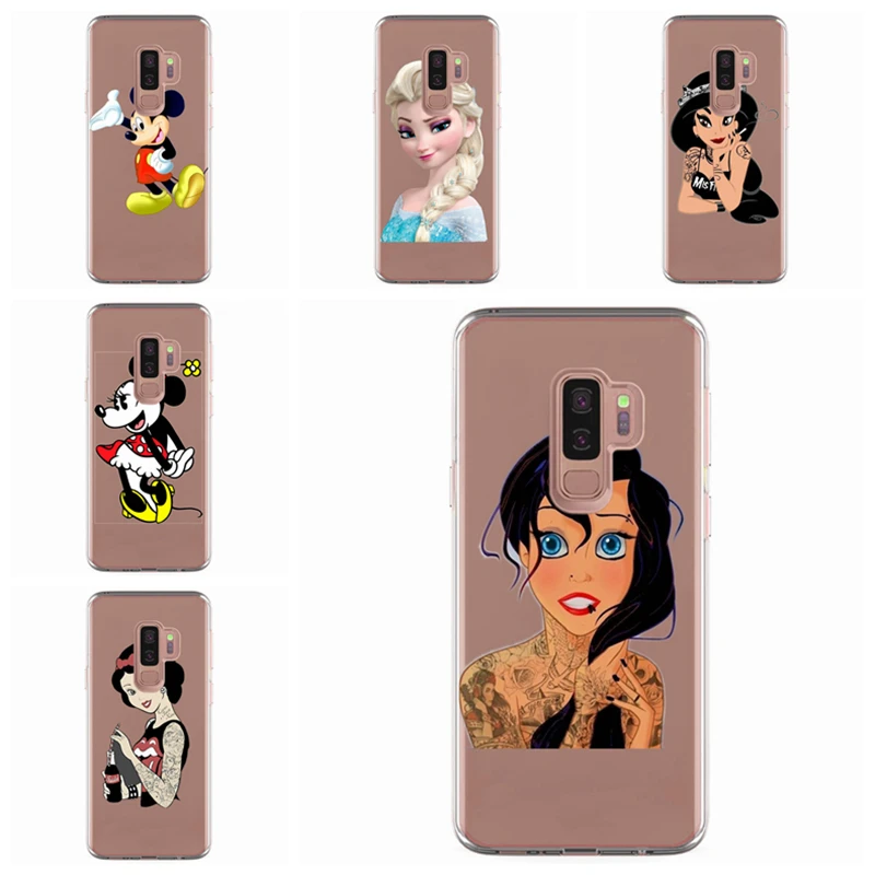 For Samsung Galaxy S9 S9Plus S8 Plus S7 edge J720 A3 A5 2017 TPU Colorful Soft Mickey Minnie Painted Design Cover Case E311 |