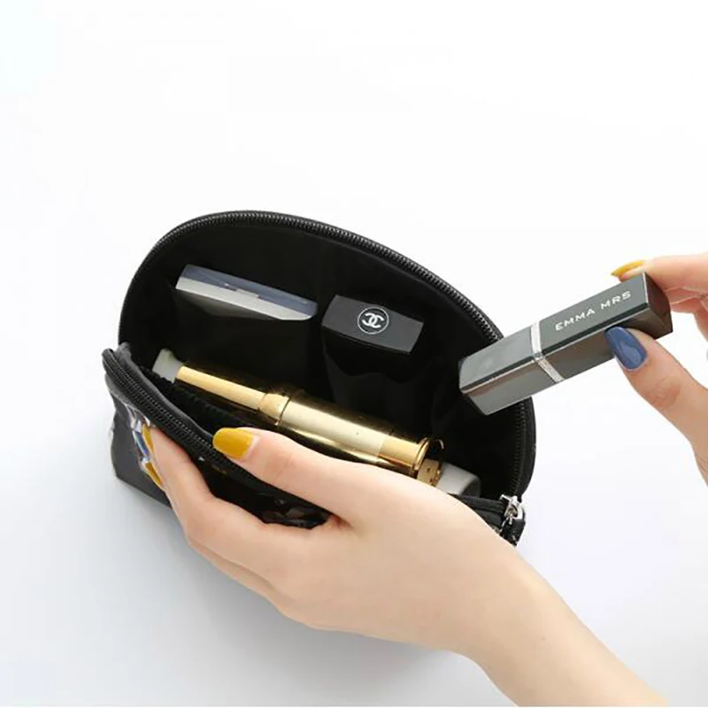 DIHFXX فلامنغو الطباعة التجميل حقيبة المرأة Necessaire المكياج حقيبة السفر للماء المحمولة ماكياج حقائب أدوات الزينة أطقم DX-44