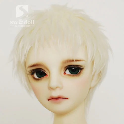 Новинка 1/12 3-4 дюйма 9-10 см 1/8 4-5 дюймов 12 см 14 см 1/6 1/4 1/3 BJD рисовые белые волосы для AE PukiFee YOSD MSD SD DD BJD кукла парик