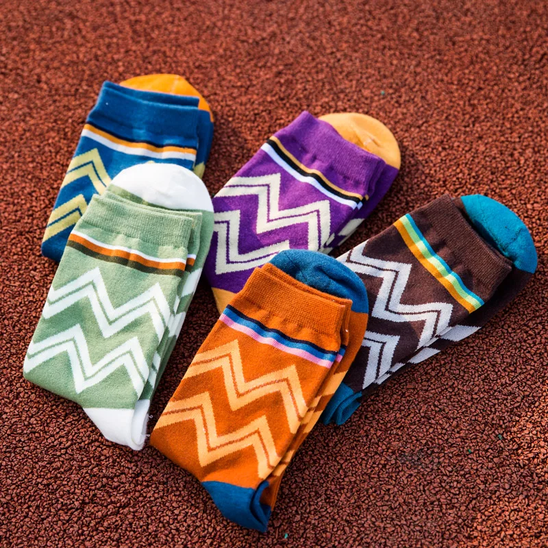 

Man socks in tube socks Winter Thick Warm wavy striped socks EUR39-44
