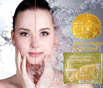 

Mokeru 24K Gold Face Anti Aging Smoothing Wrinkle Moisturizing Hydrate Collagen Gold Face Mask Sheet For Facial Skin Care Beauty