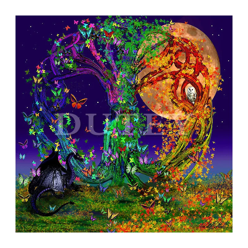 Diamond Embroidery Diamond Embroidery Tree Of Life With OwDiy Diamon Diamond Painting Full Square Diamond Mosaic Embroidery_
