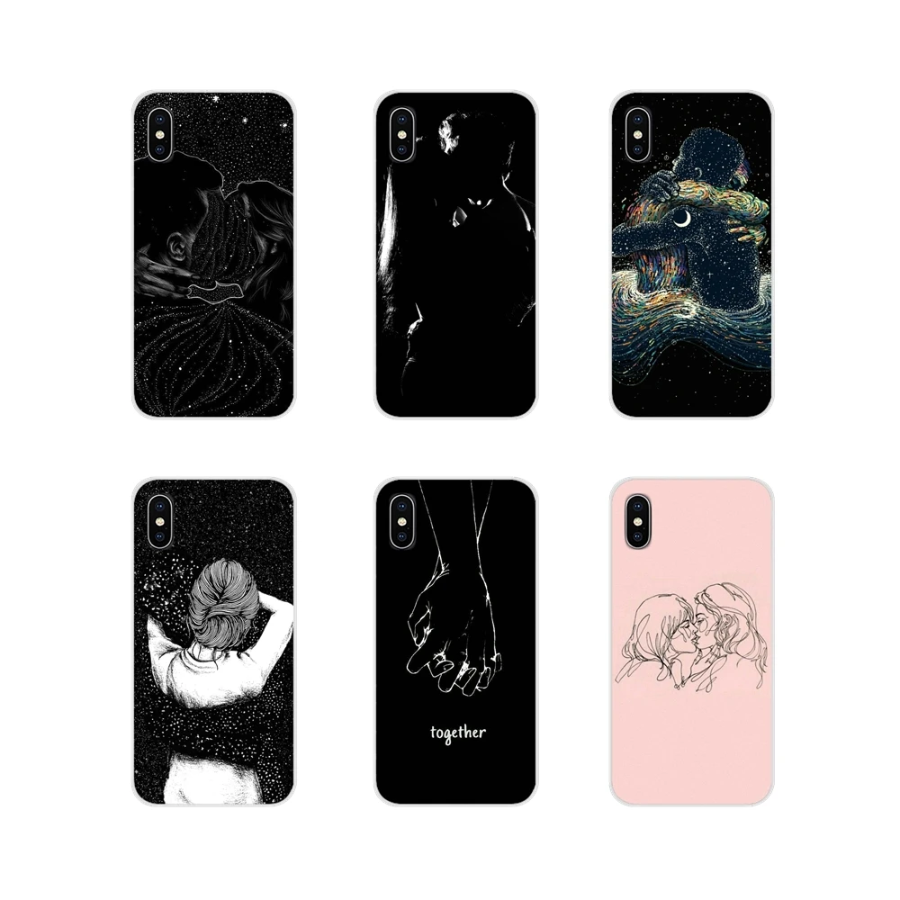 Аксессуары для рисования kiss love чехлы Samsung Galaxy S4 S5 MINI S6 S7 edge S8 S9 S10 Plus Note 3 4 5 8 9 |
