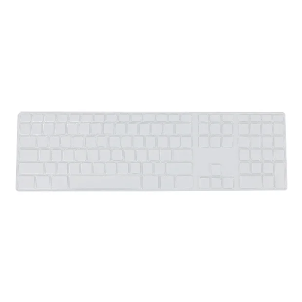 Silicone Thin Keyboard Skin Cover Protector With Numeric Keypad For Apple iMac Transparent Silicone Thin Keyboard Skin Cover Protector With Numeric Keypad For Apple iMac Transparent