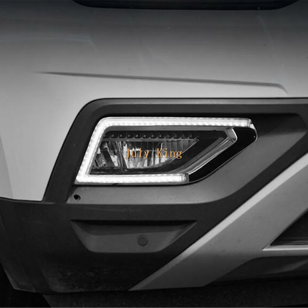 July King светодиодный дневные ходовые огни, светодиодный передний бампер DRL чехол для Volkswagen Atlas Teramont+, замена 1:1