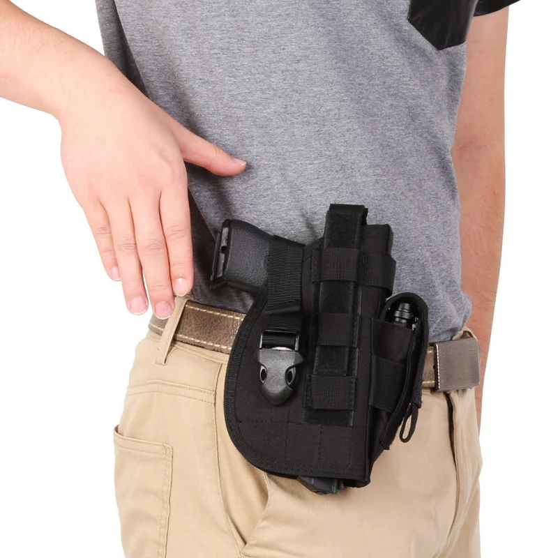 

2018 New Gun Holster Outdoor Tactical Advanced Leather Case Leather Case Airsoft Tactical Leather Case Holder Rn