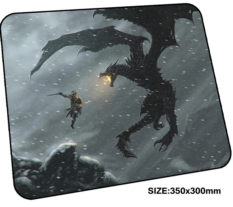 Игровой коврик для мыши skyrim 350x300x3 мм игровой аксессуары настольных компьютеров