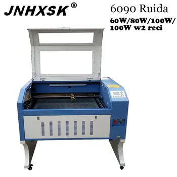 

CO2 Laser Engraver Cutting 6090 with Ruida 6442S 80w 100W 60W Support Russian Language laser cutting 600*900mm acrylic,plastic