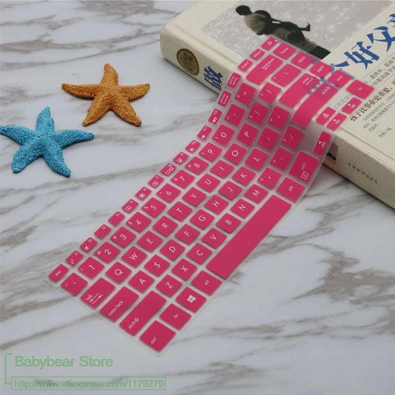 15 дюймов клавиатура защитное покрытие для Asus vivobook s15 x510UQR x510uf x510uq x510 x510u S510 S510UA S510UN S510UQ 15,6" - Цвет: pink