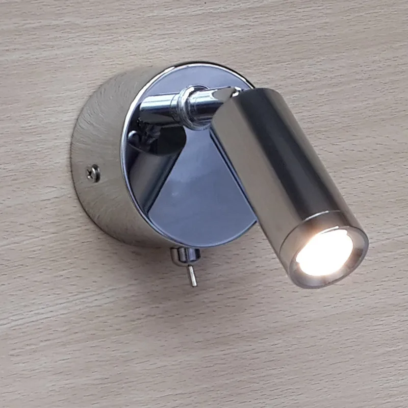 

Topoch Interior Wall Light AC100-240V Built-in Driver Chrome Finish Rotatable Tilt-able Head Minimalist Neat Construction