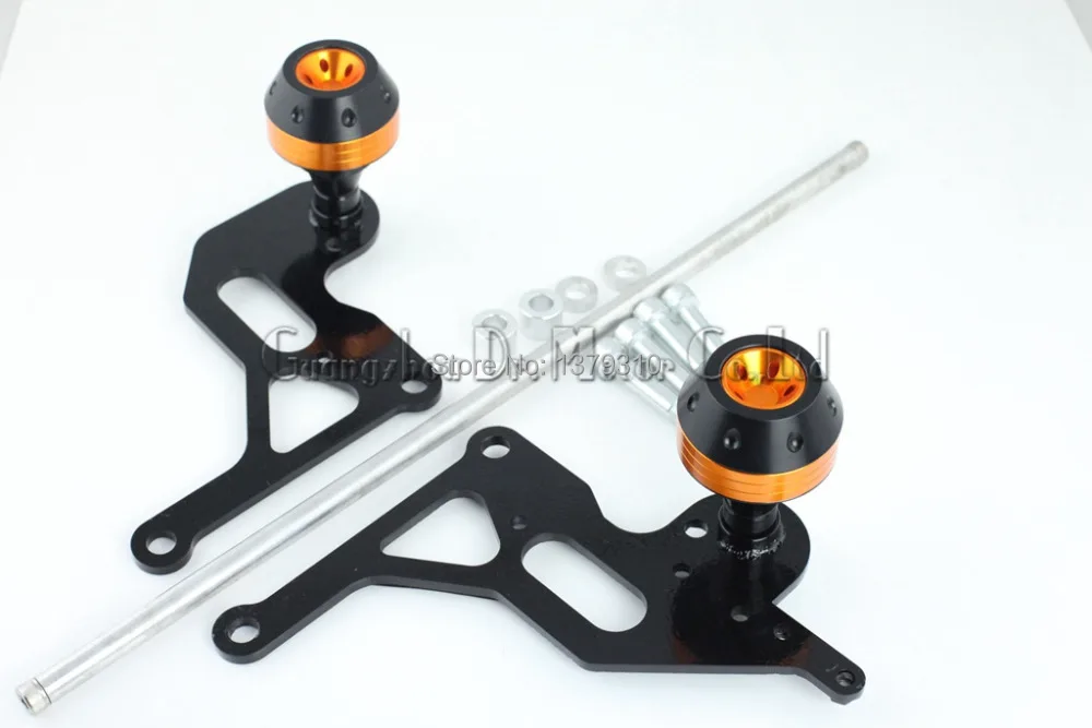 

CNC Motorcycle motorbike body frame slider crash protector anti falling protection gold for Suzuki GSXR1000 2009-2012 2011 2010