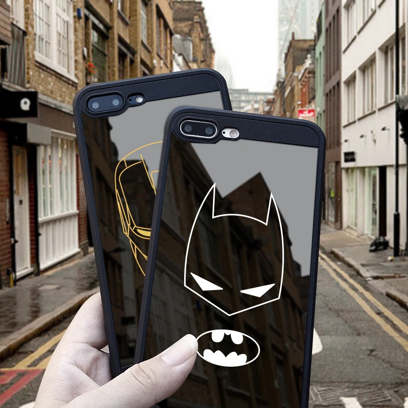 Marvel case for iphone X XS MAX XR 10 8 7 6 6S plus Simple Strokes Iron Man Batman Soft silicone phone cover durable coque capa Marvel case for iphone X XS MAX XR 10 8 7 6 6S plus Simple Strokes Iron Man Batman Soft silicone phone cover durable coque capa