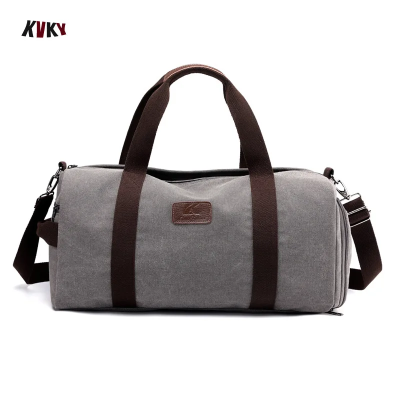 

2019 Limited New Malas De Viagem Kvky Canvas Travel Bag Large Capacity Men Hand Luggage Duffle Bags Weekend Multifunctional
