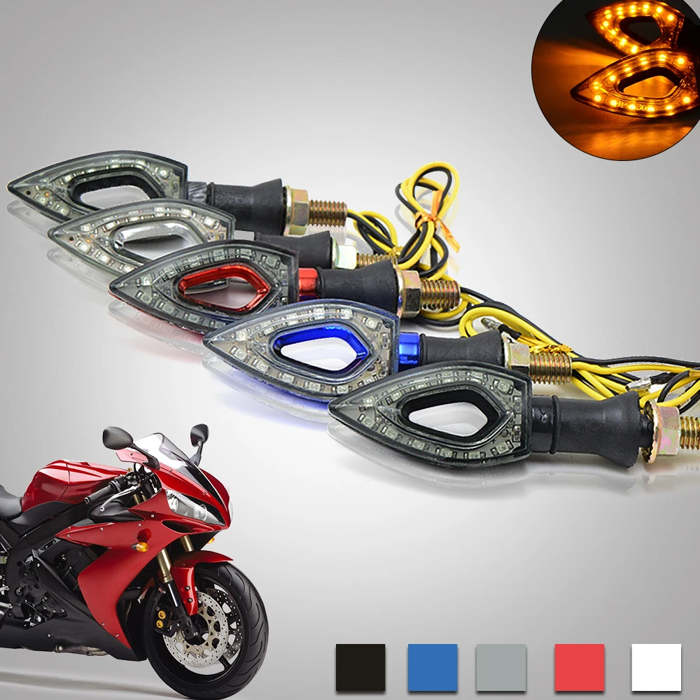 

1 Pair LED Universal Motorcycle LED Turn Signal Indicators Lights bicycle For YAMAHA TMAX 500 530 DX SX XP500 XP530 XJ6 FZ8