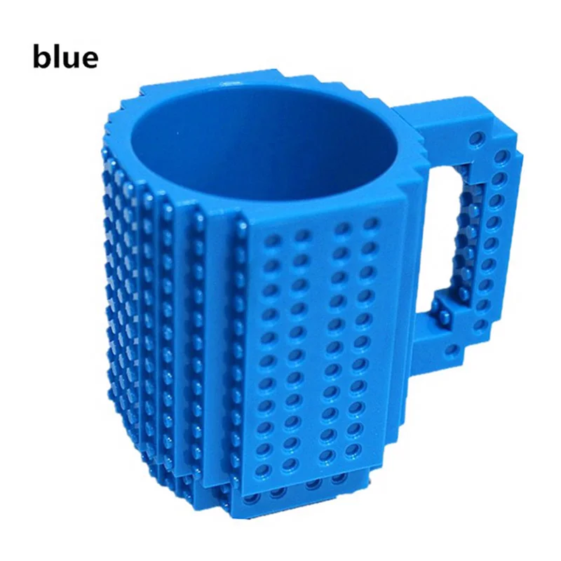 Креативные стаканы 350 мл, строительные блоки, кружки, сделай сам, кофейная чашка, блок-головоломка, кружка, индивидуальная чашка для воды, сборная, кирпичная кружка для молока, подарок - Цвет: 6