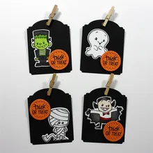 

GJCrafts Halloween Mummy Ghost Metal Cutting Dies for Scrapbooking/photo album Decorative Embossing DIY Paper Cards New 2018