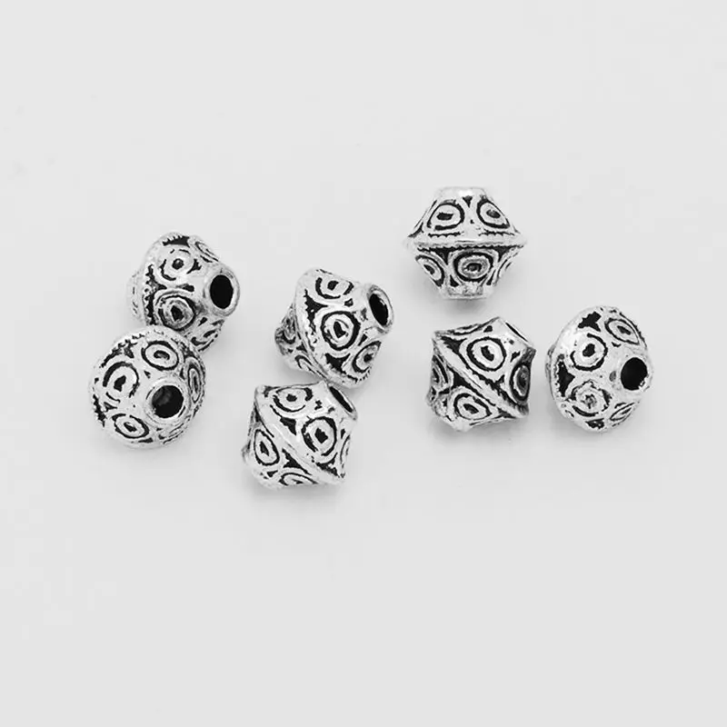 

100pcs Tibetan Silver Metal Tone 6MM Ball Spacer Beads DIY Jewelry Making-10038760