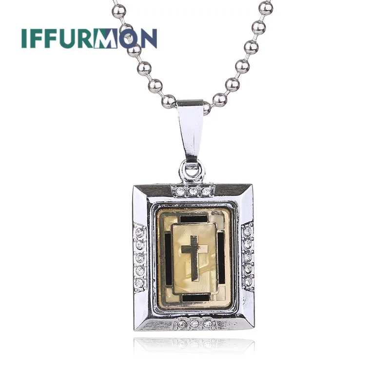 Iffurmon Крест Иисуса Подвески Длинные Boho состояние Для мужчин t Цепочки и ожерелья