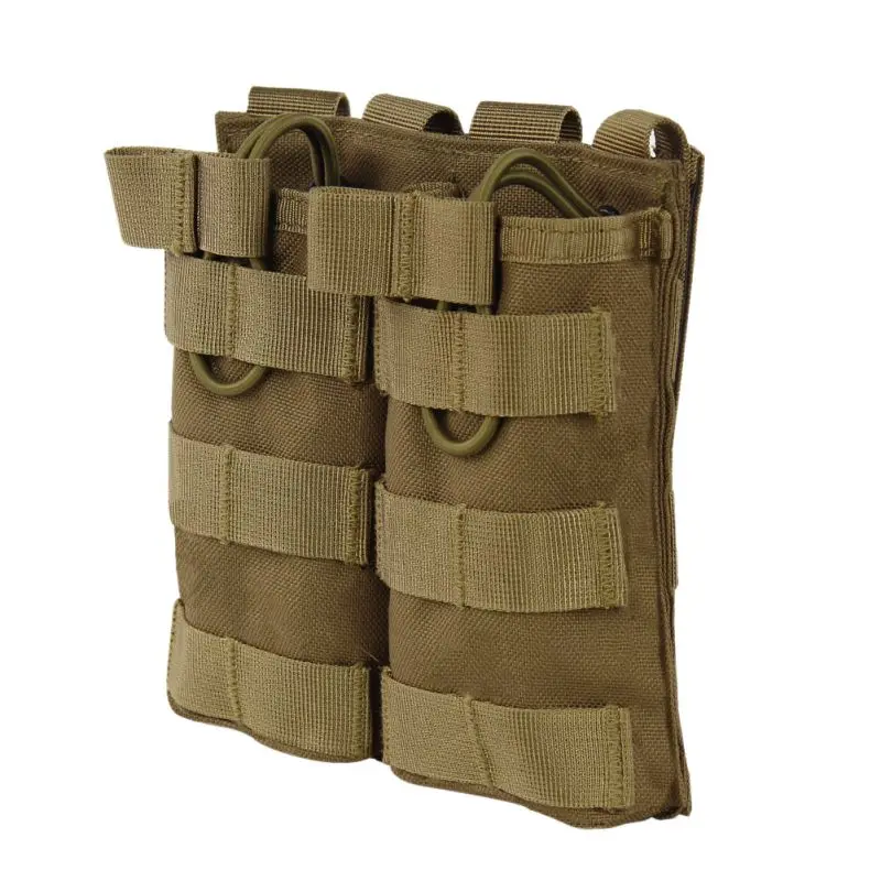 Открытый тактический MOLLE двойной открытый Топ Mag мешок M4/M16 подсумок страйкбол военная Униформа Пейнтбол Снаряжение Открытый - Цвет: MC