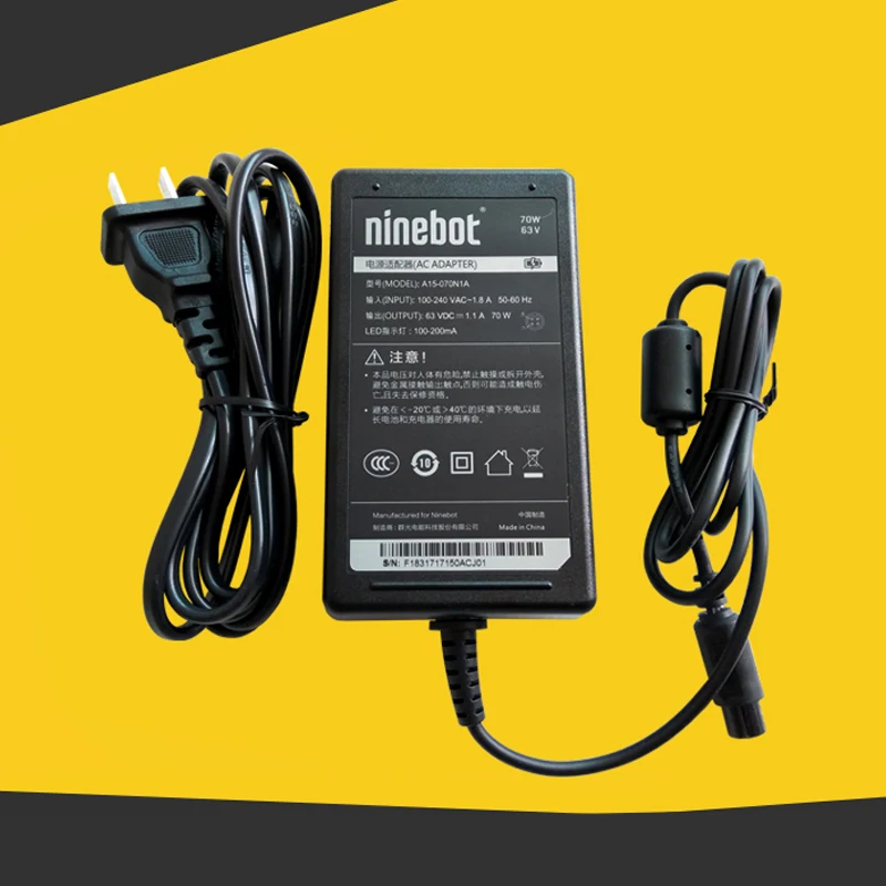 

Xiaomi Ninebot/Ninebot Plus Power Adapter Charger Battery Supply US Plug for Xiaomi Smart Scooter Ninebot Skateboard Accessories