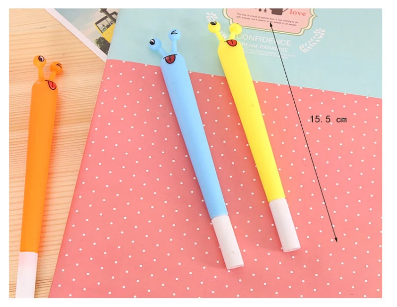 Cute snail gel pens 0.5mm black ink pen Cartoon Stationery Office School supplies Canetas escolar6