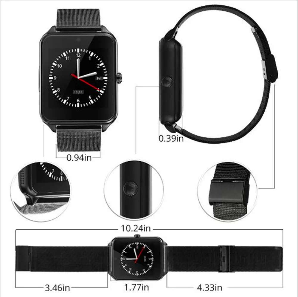 Смарт-часы GT08 Plus с металлическим ремешком, Bluetooth, наручные часы, поддержка sim-карты TF, Android и IOS, часы с несколькими языками PK S8 Z60
