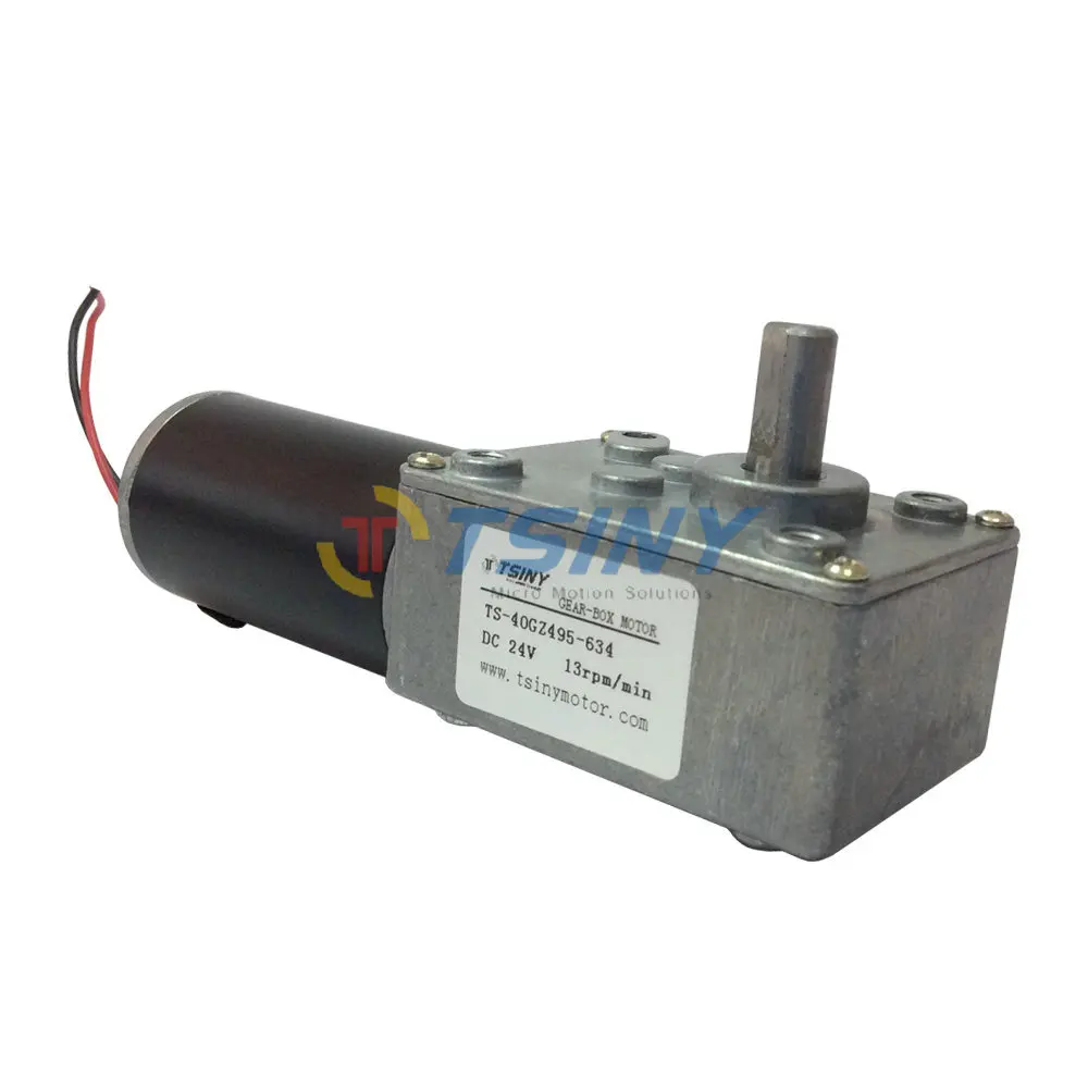 

DC 24V/13R Worm Reducer Geared motor,Electric gear motor for robot,Free Shipping