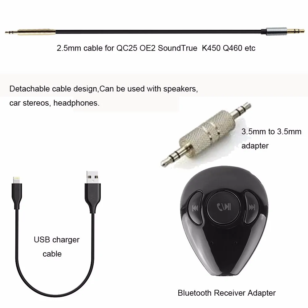 POYATU для Audio Technica ATH M50 M40x bluetooth адаптер наушников преобразует не Bluetooth в