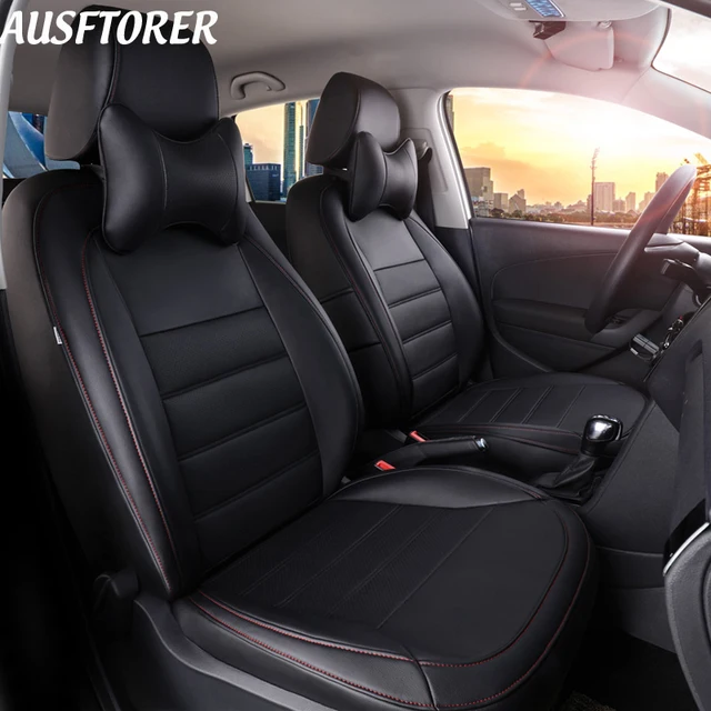 Autotory Exact Fit PVC Leather Cover Car Seats for Volkswagen VW POLO