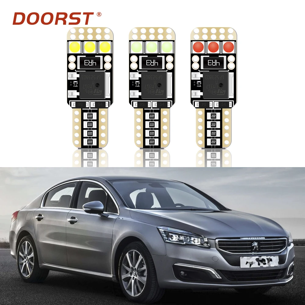 Светодиодный светильник W5W T10 с Canbus 194 для Peugeot 406 Break купе 407 SW 408 508 аксессуары