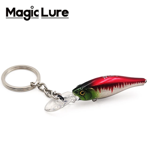 Fish Pendant Keychain Minnow Lures Shad Baits Wobbler Pesca For Perch  Crappie Keyring Isca Decoration Fishing Accessories - AliExpress