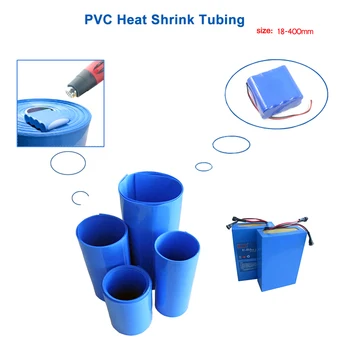 

2M PVC Heat shrink tube 18-350mm 18650 battery insulation Heat shrinkage Cable Sleeve blue shrink wrapping heat shrinkable tube