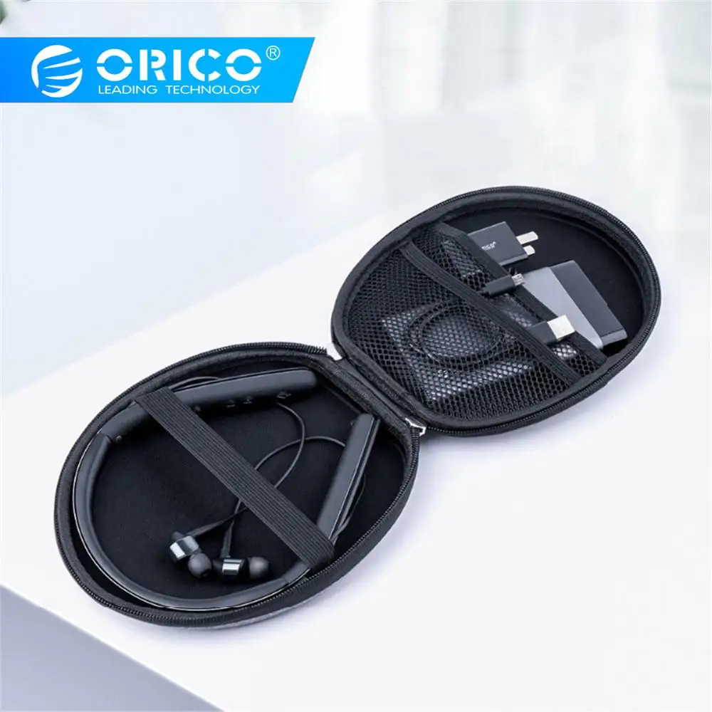 

ORICO Headphones Case Storage Carrying Hard Bag Box Case For Earphone Headphone Accessories Earbuds memory Card USB Cable