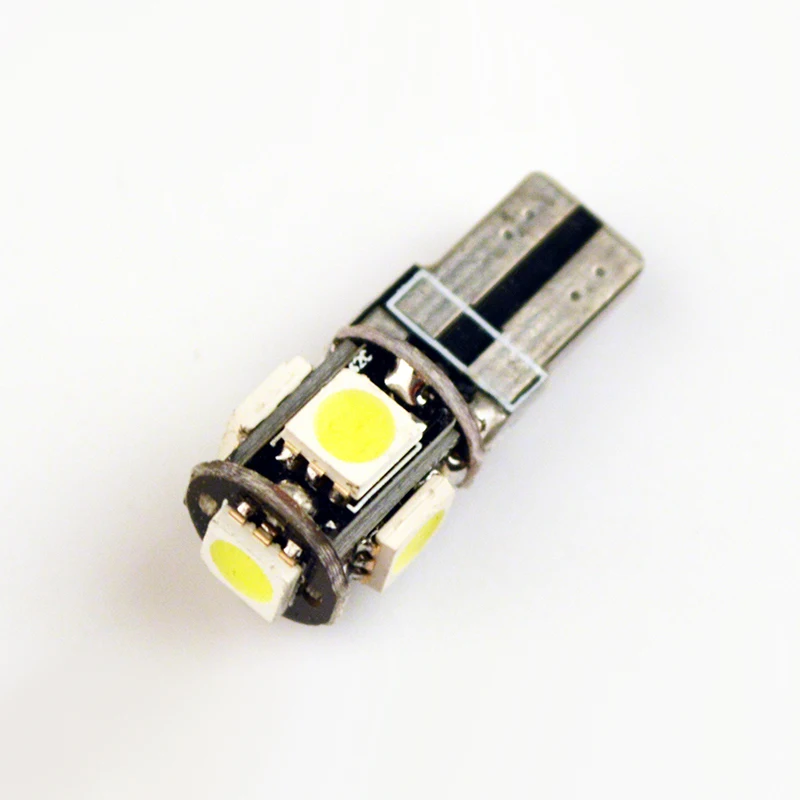 Flytop T10 5SMD CANBUS 5050 SMD W5W 194 светодиодный автомобильный светильник без ошибок, автомобильная лампа белого/синего/желтого/красного цвета, автомобильная лампа CAN BUS