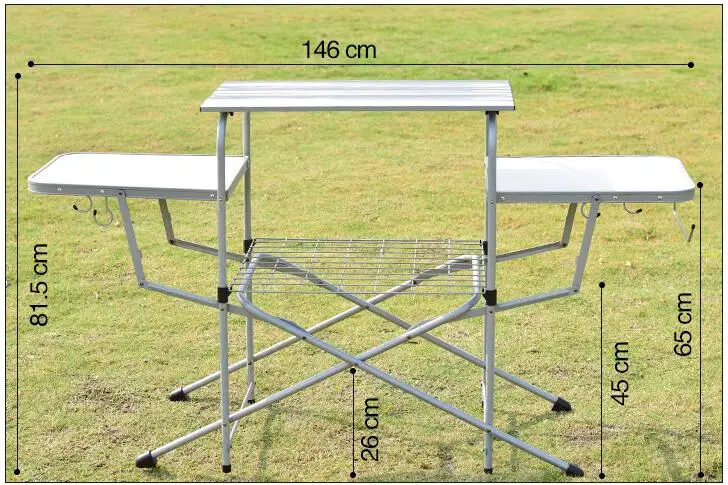 Ограниченная металла пляжа Китая во дворе стол Grides печи открытый кемпинг Алюминий складной Портативный пляж