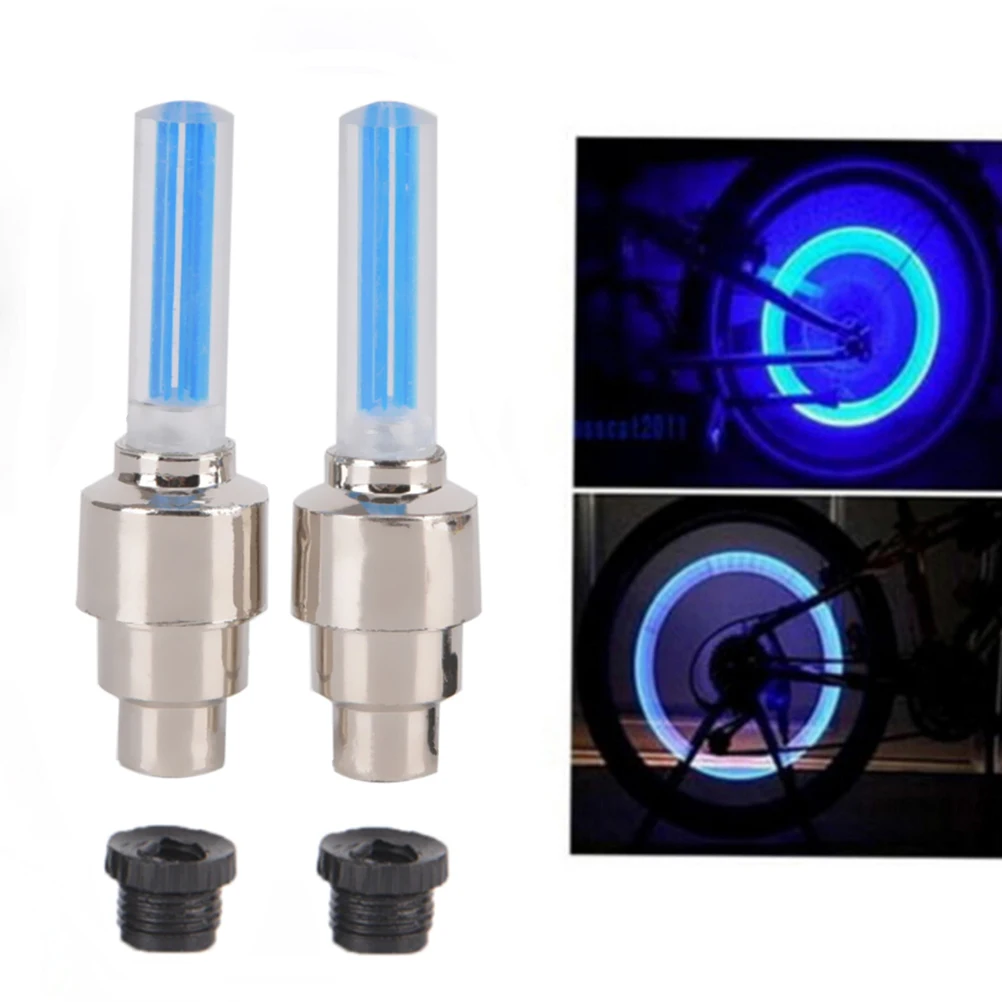

2Pcs Car Bike Bicycle Motorcycle Tire Air valve LED Lamp Flash Tyre Wheel Valve Cap Light High Quality