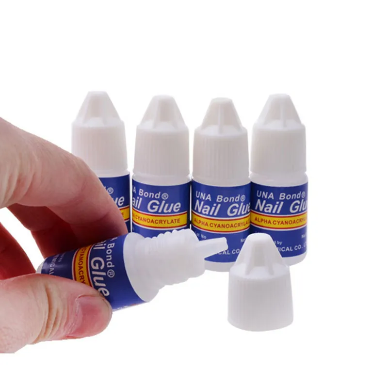 5pcs x 3g Glue Fake Nails Nail Art UV Gel Acrylic False Nails Glue Manicure Art Tips Stick Tool