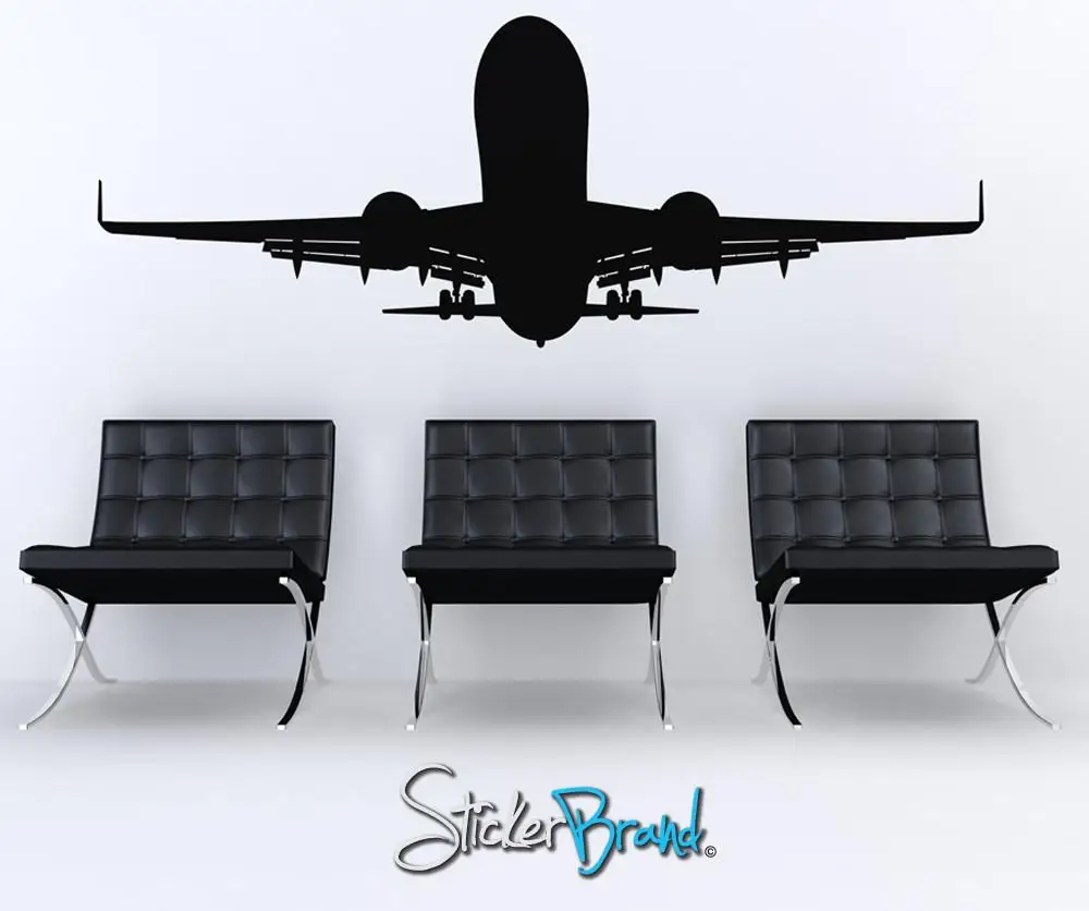 

Large transport aircraft vinyl wall stickers youth room school dormitory home decoration wall stickers 2FJ13