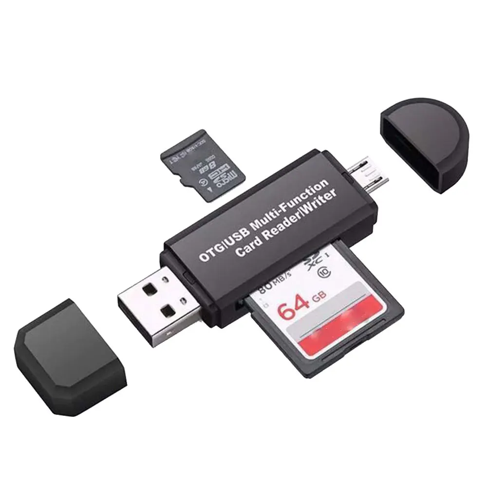 YuBeter Многофункциональный USB 2,0 кард-ридер SD Micro SD TF OTG кард-ридер адаптер для Android смартфона ноутбука ПК планшета