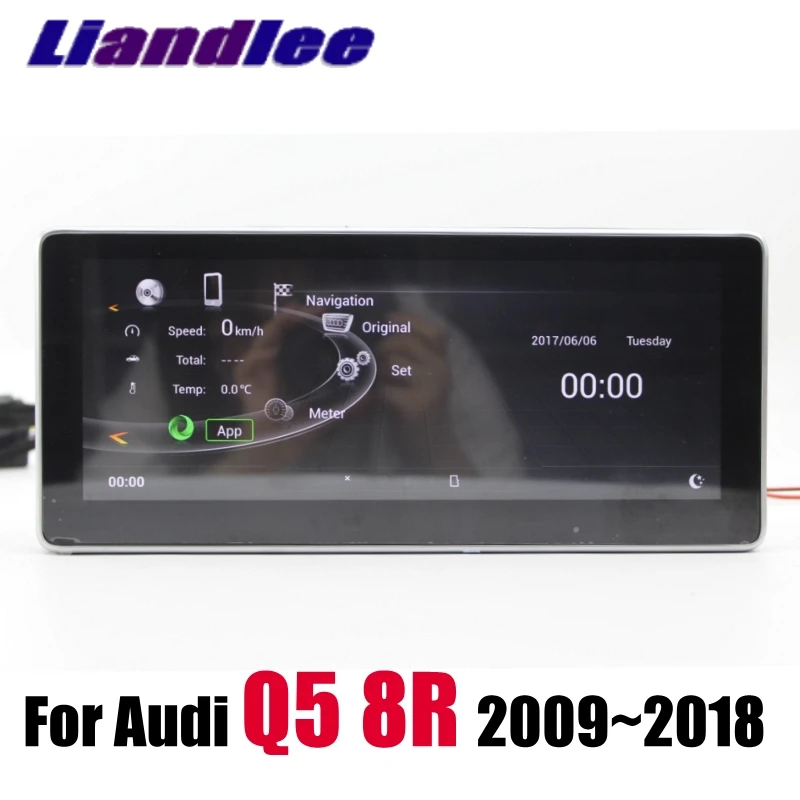 Автомобильный мультимедийный плеер Liandlee NAVI для Audi Q5 8R 2009~ LHD Android 4G ram CarPlay адаптер с радио, gps, wifi 4G навигация